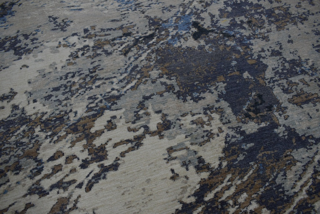 Contemporary Rug, Hand Knotted Rug, Natural Multi