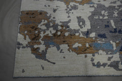 Multicolored Rug, Contemporary Rug, Hand Knotted Rug