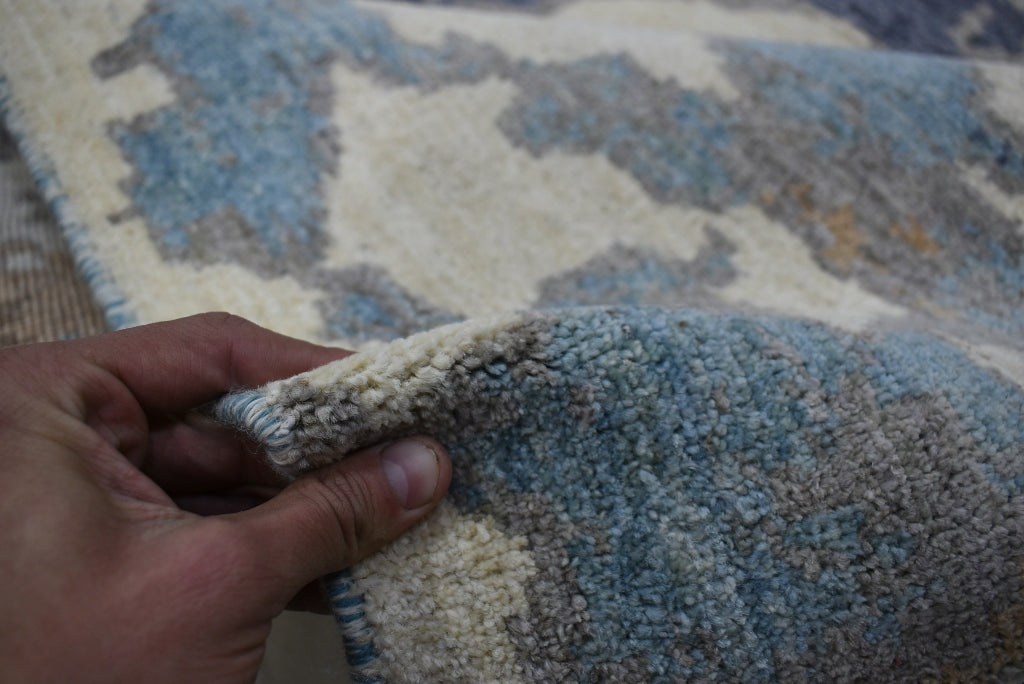 Multicolored Rug, Contemporary Rug, Hand Knotted Rug