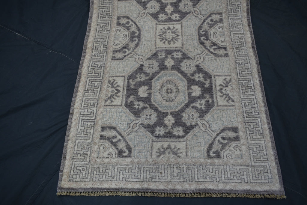 Khotan Runner, Afghan Runner, Hand Knotted Runner, 3x9 Runner