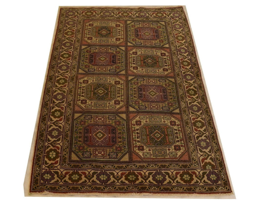 Kayseri Rug, Turkish Vintage, Colorful Area Rugs, Hand Knotted Rugs, Rug 5x7