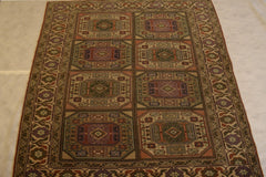 Kayseri Rug, Turkish Vintage, Colorful Area Rugs, Hand Knotted Rugs, Rug 5x7