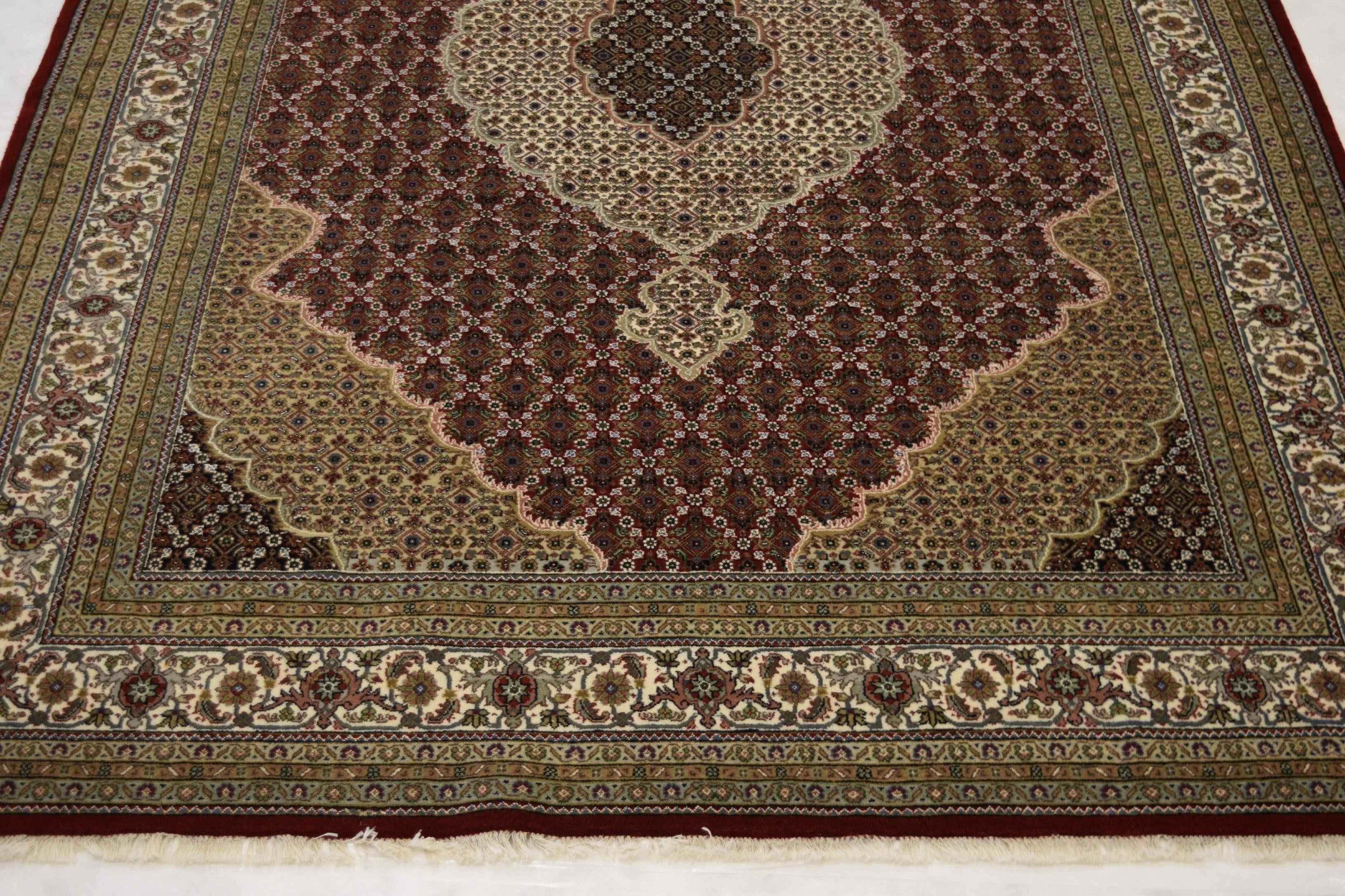 Tabriz Rug, Mahi Rug, Authentic Rug, Indian Rugs, Rug On Carpet