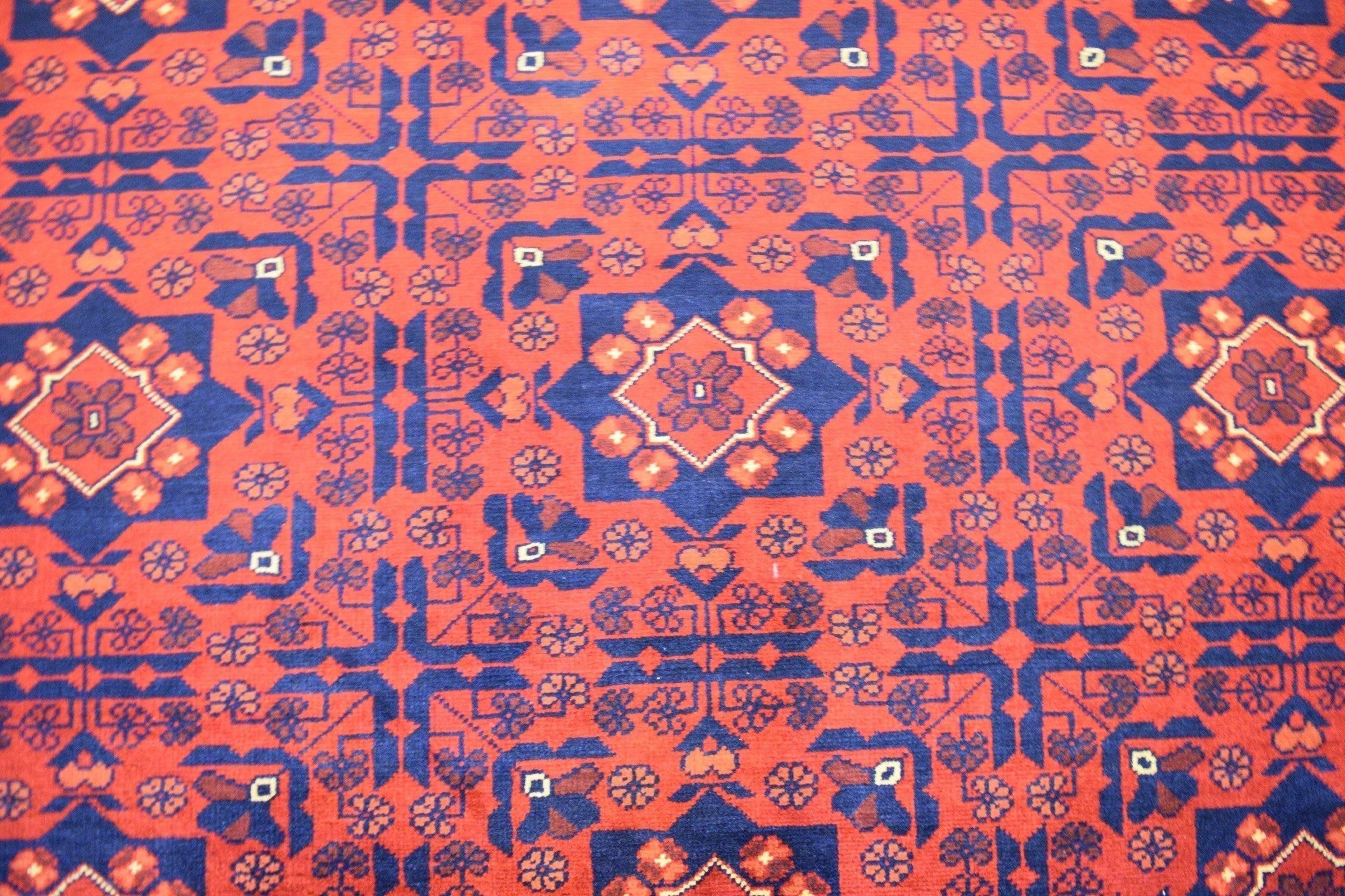 Red Area Rug, Afghan Khalmamedi, Red Rug | 10' x 13' Target Area Range