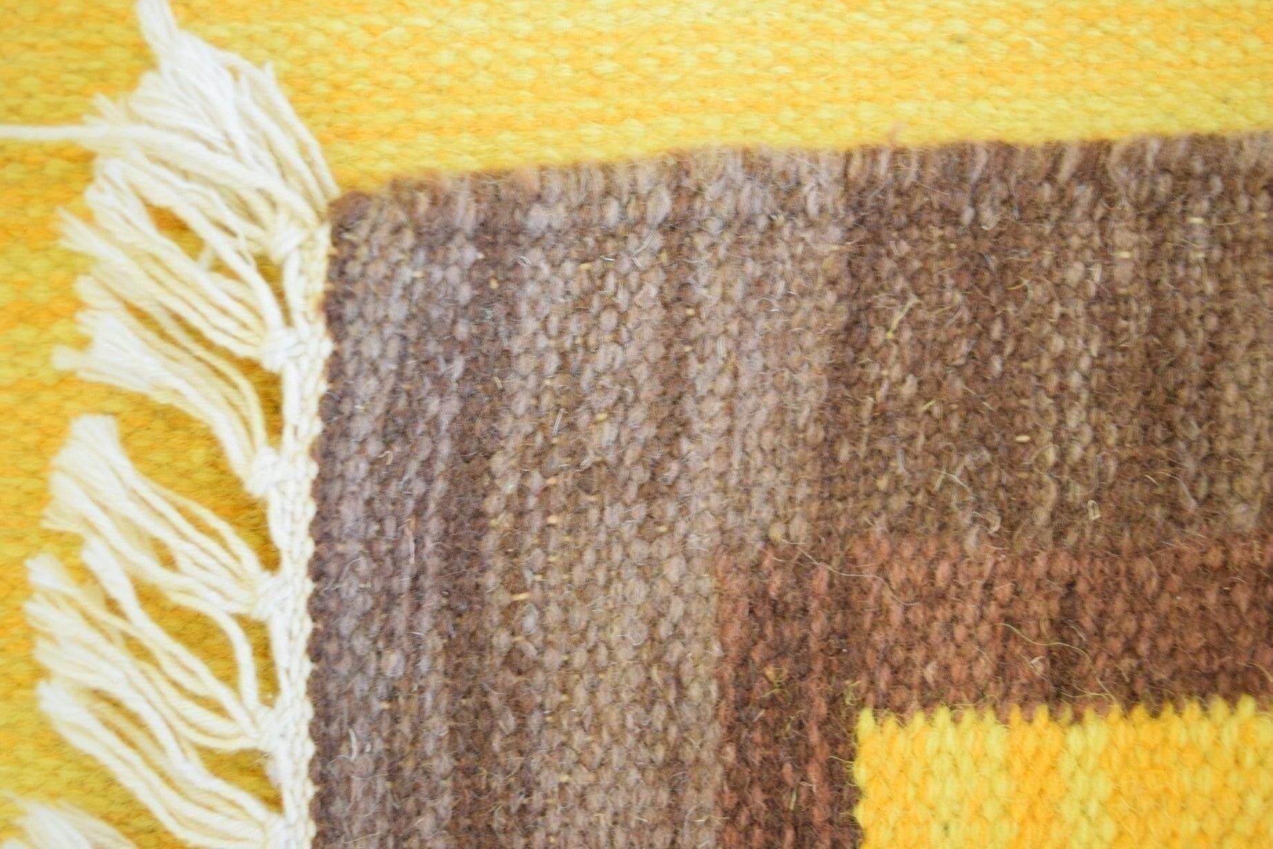 Dharrie Rug, Indian Rugs, Geometric Rug, Yellow Rug, Lowes Outdoor Rug, Hand Knotted Rugs