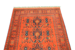Red Rug, Khal Mohammadi Rug, Afghan Rug, Dining Room Rug Size, 3'3" x 5'0", Area Rug Sizes