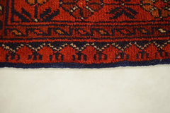 Red Rug, Khal Mohammadi Rug, Afghan Rug, Dining Room Rug Size, 3'3" x 5'0", Area Rug Sizes