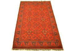 Afghan Rug, Khal Mohammadi Rug, Tribal Rugs, Red Rug, Living Room Carpet