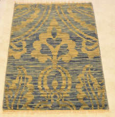 kashmiri rugs, indian rug, hand knotted rug, ocean breeze rug, 2x3