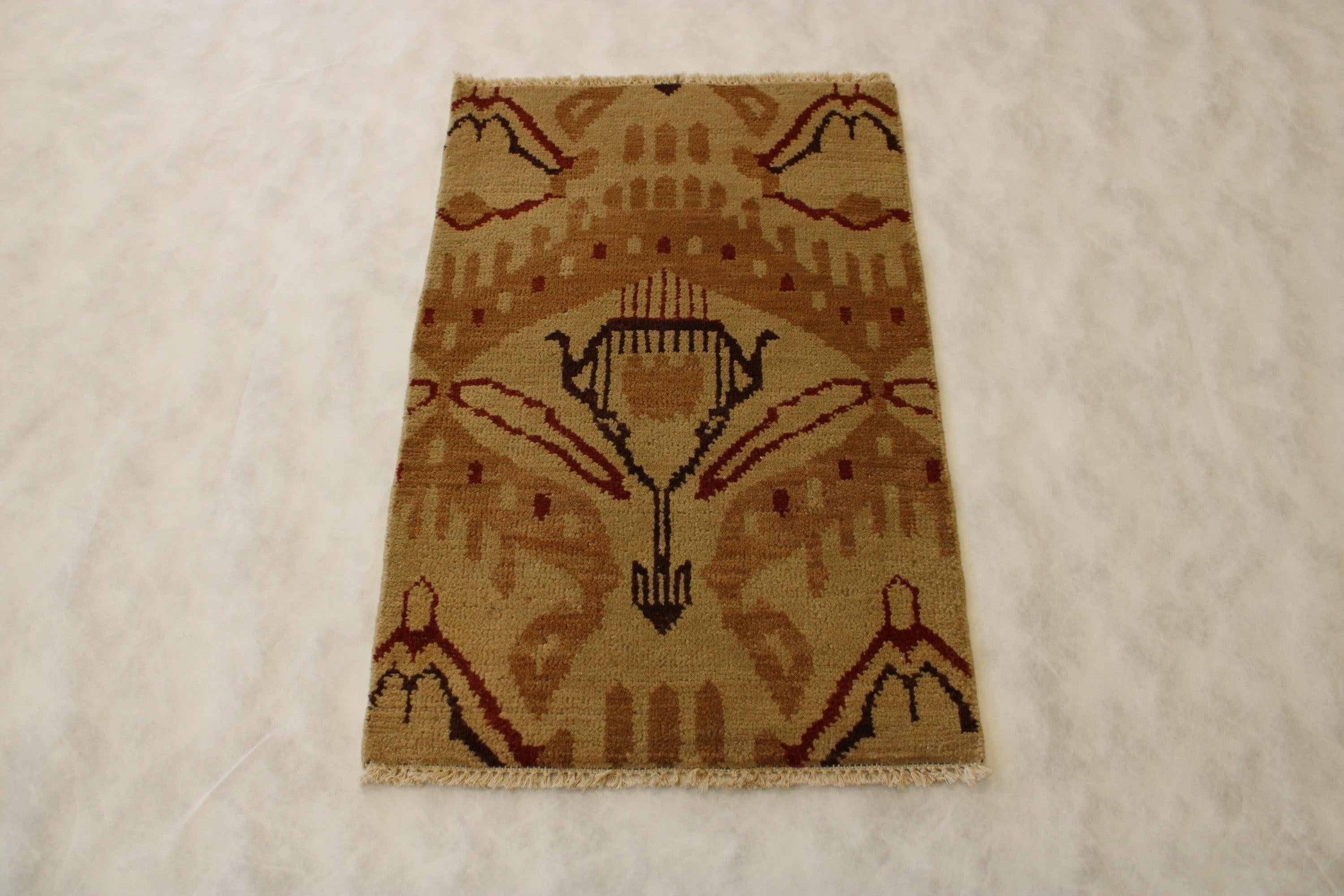 Kashmiri Rug, Ocean Breeze Rug, Indian Rug, Rug 2x3