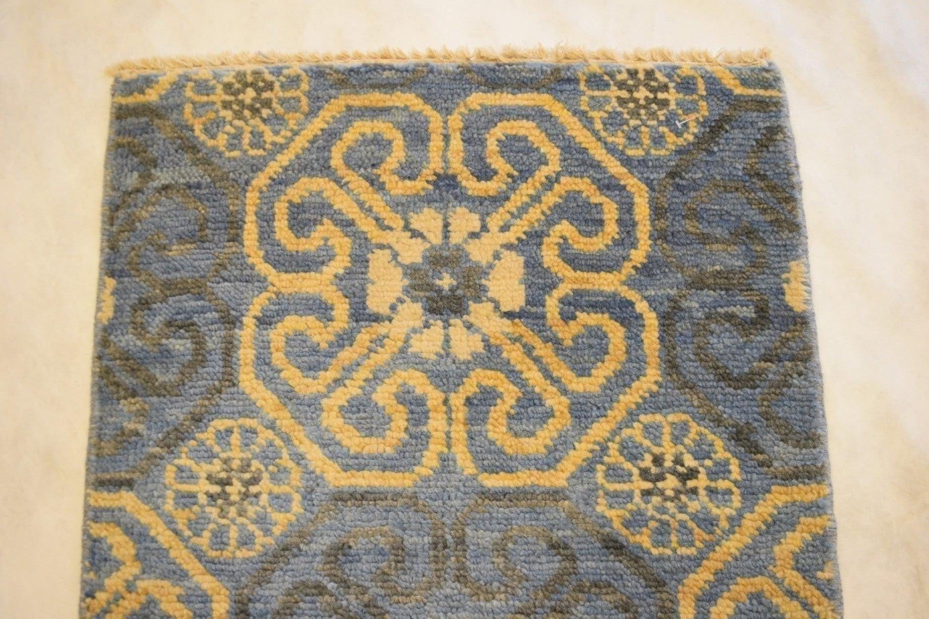 kashmiri rug, 2x3 rugs, indoor outdoor carpet, blue rug, indian rug