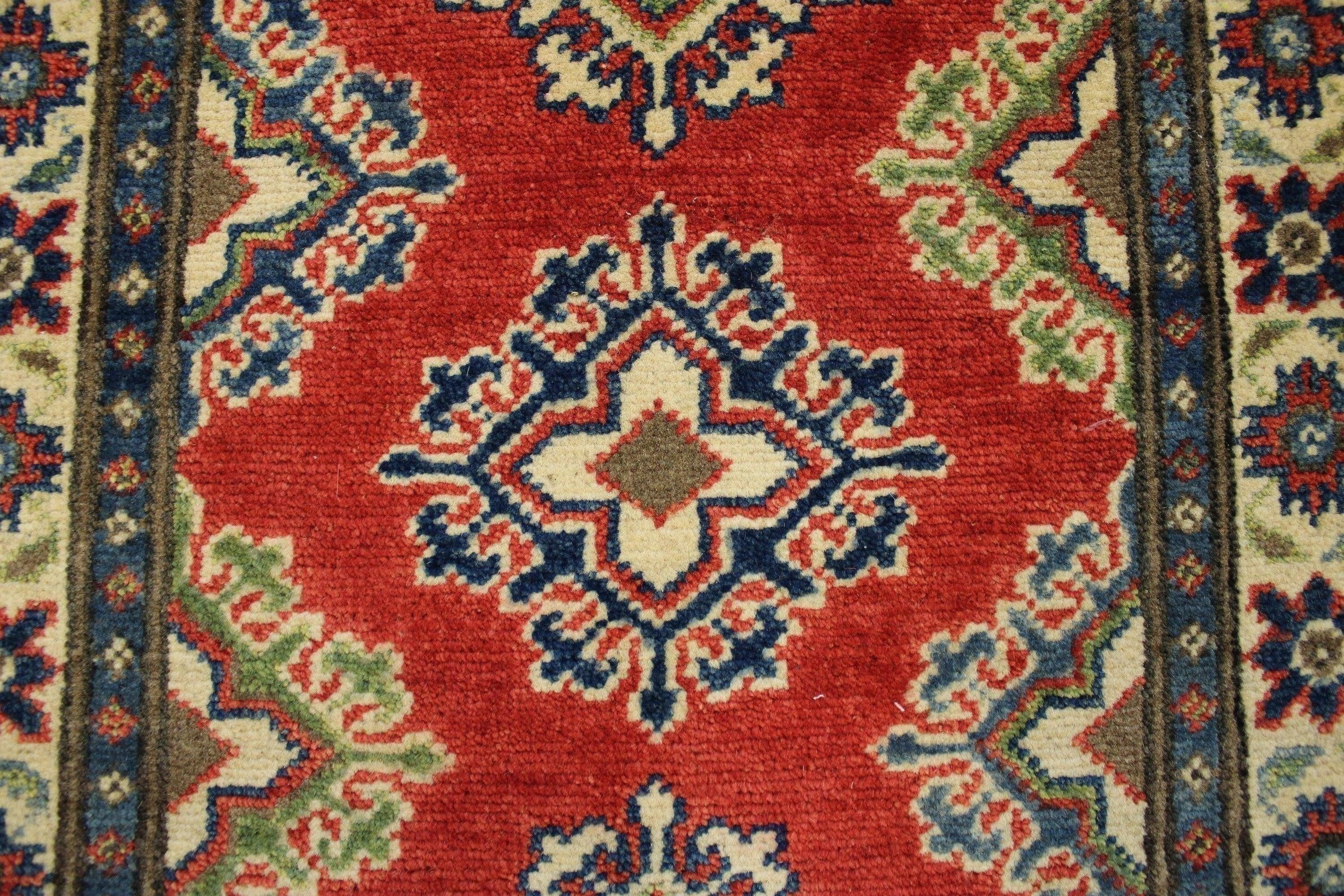 kazak rug, tribal rug, red rugs for living room, 2x3 area rugs, traditional rugs