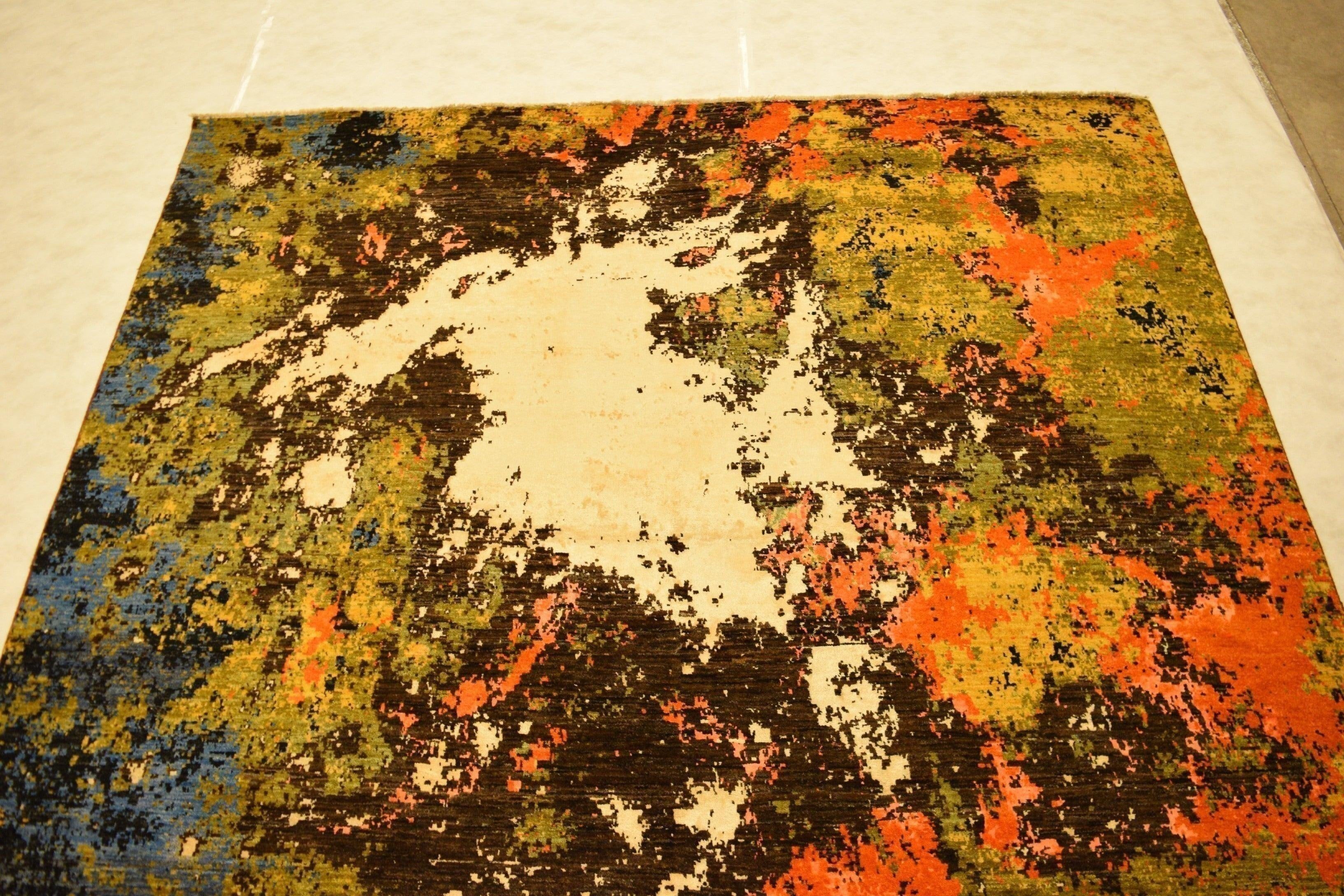 Modern Rugs, Multicolored, Afghan Rugs For Sale, Dining Room Rugs, 9x12 Rug