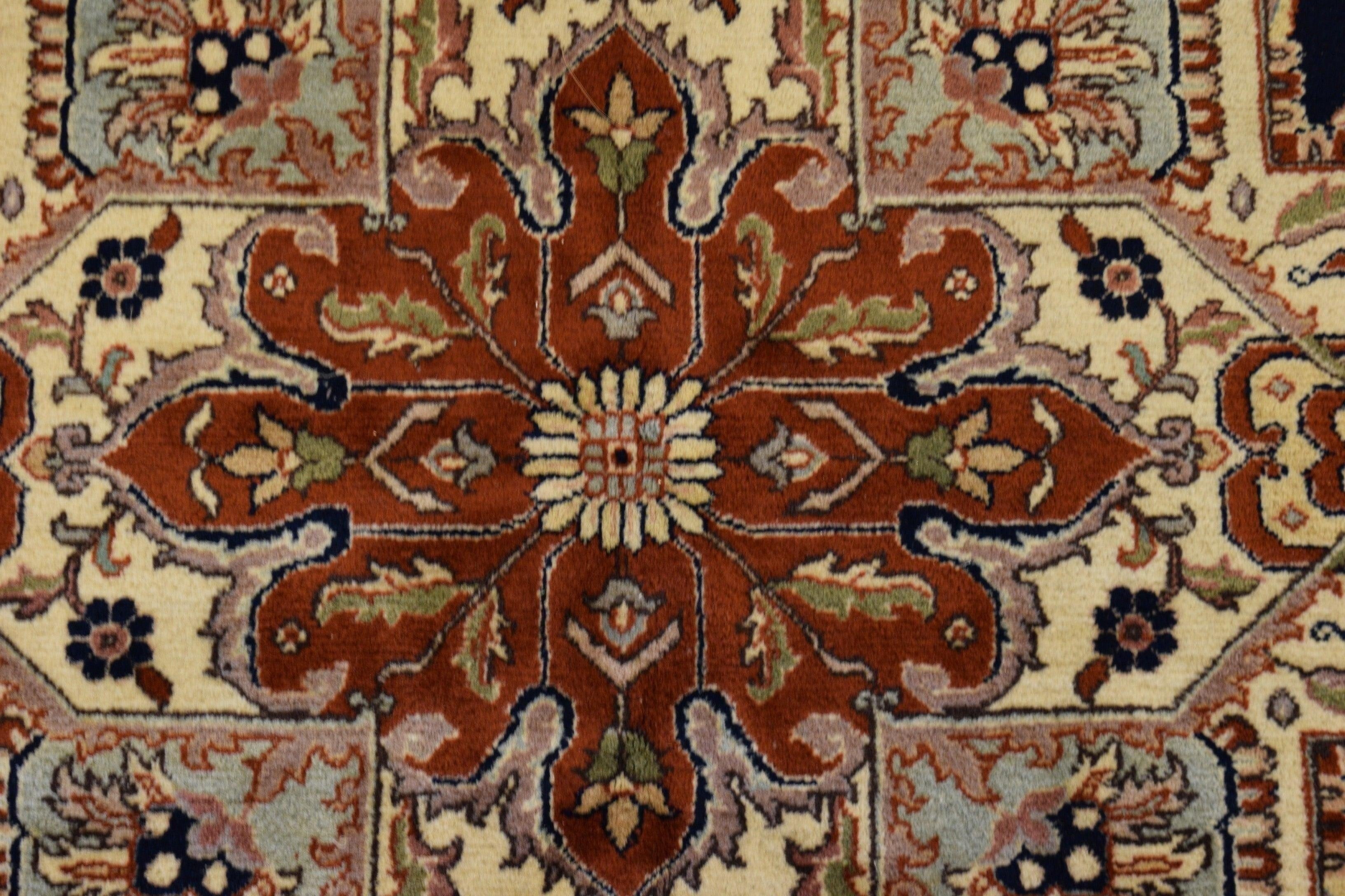 serapi rug, hand knotted wool rug, can you put a rug on carpet, area rugs on carpet, average size of living room
