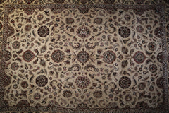 Oriental Rug, Indian Wool Rug, 9x12 Area Rug, Colorful Rug