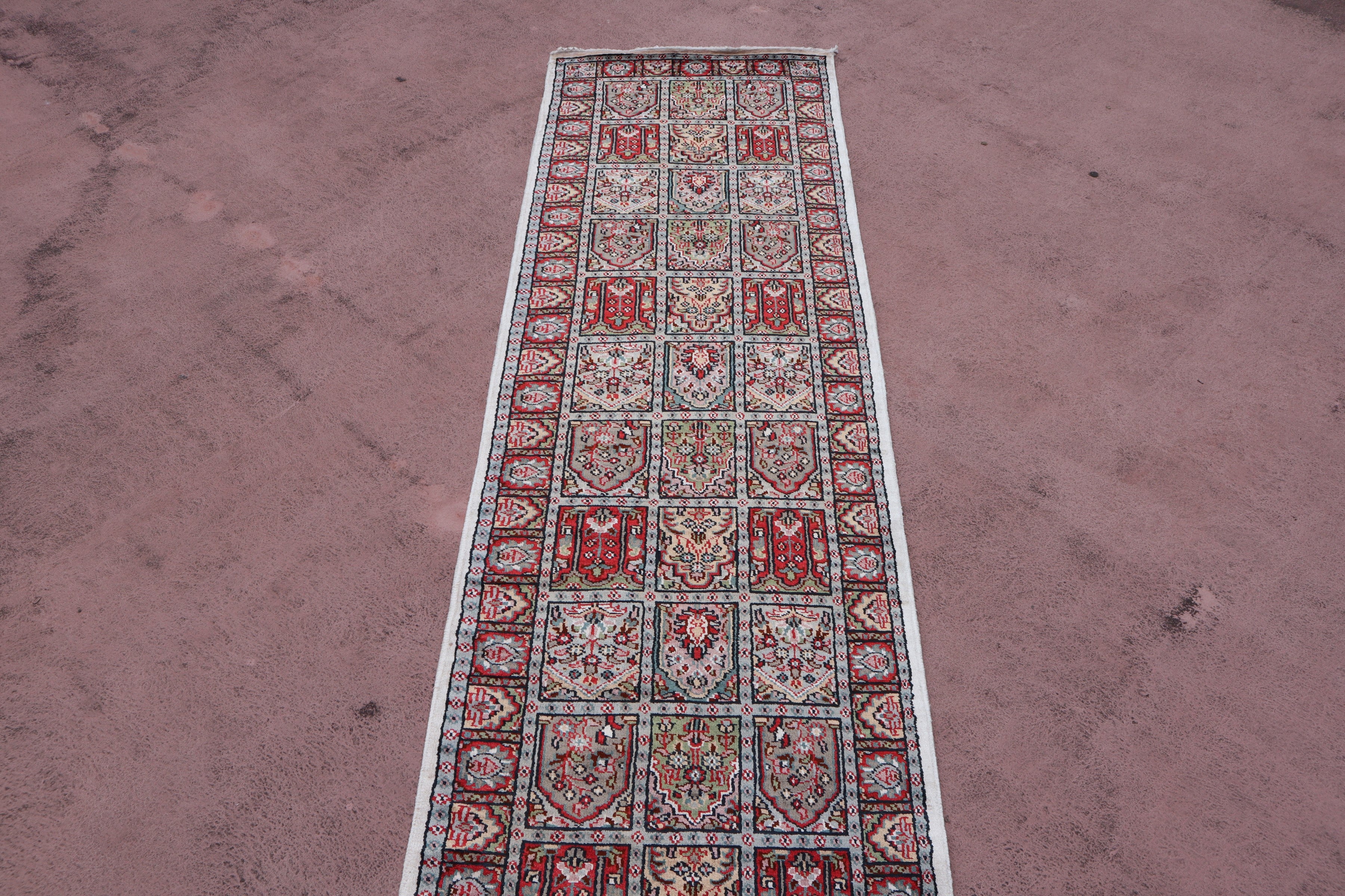 Persian Design Runner, Jammu Kashmir Runner, Indian Rug