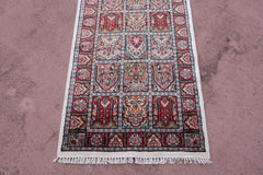 Persian Design Runner, Jammu Kashmir Runner, Indian Rug