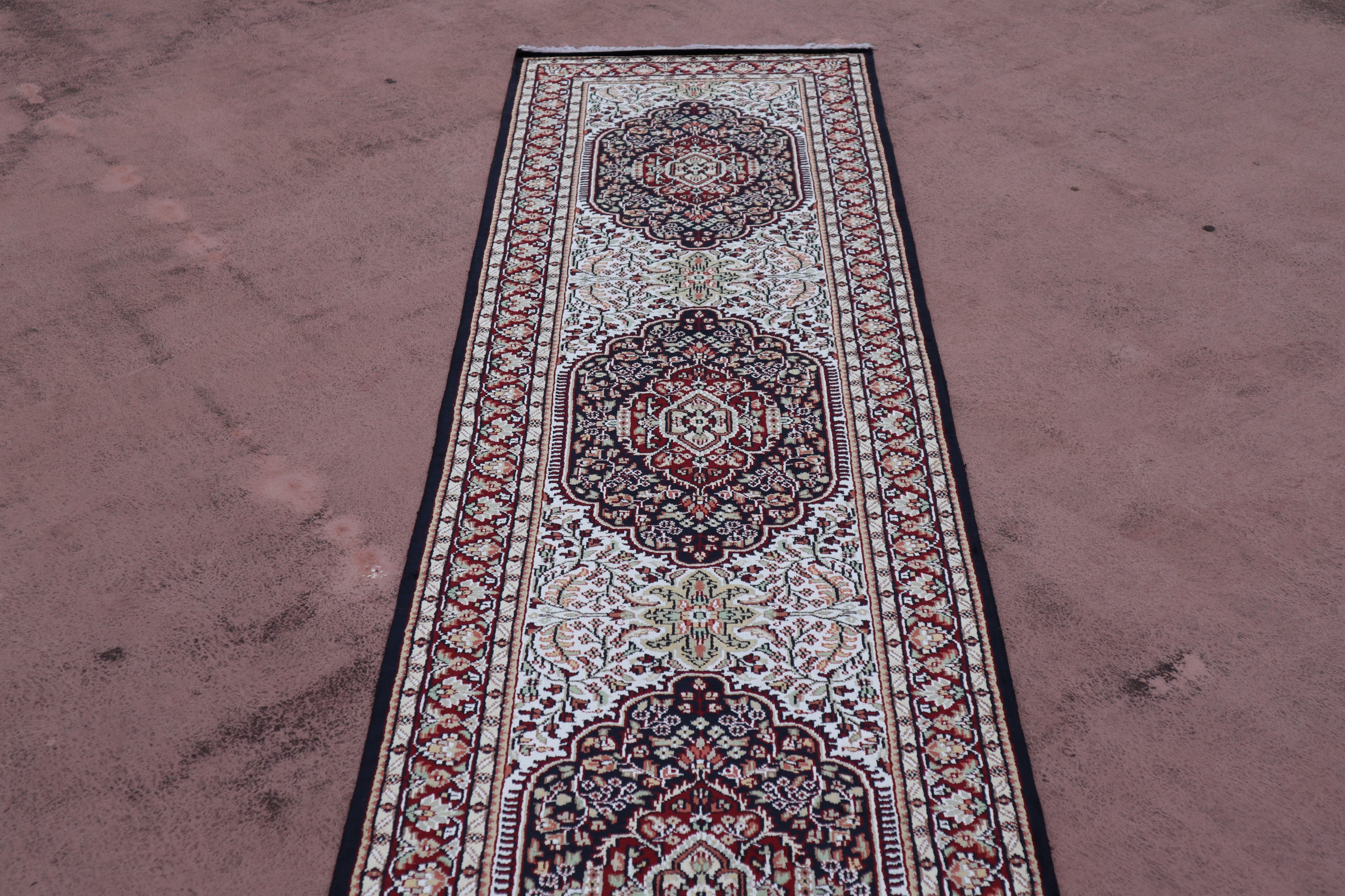 Jammu Runner Rug, Hand Knotted Runner, Authentic Runner