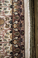 Sanukh Rug, Ivory Rug, Hand Knotted Oriental Rug