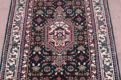 Bidjar Runner, Hand Knotted Runner, Geometric Runner