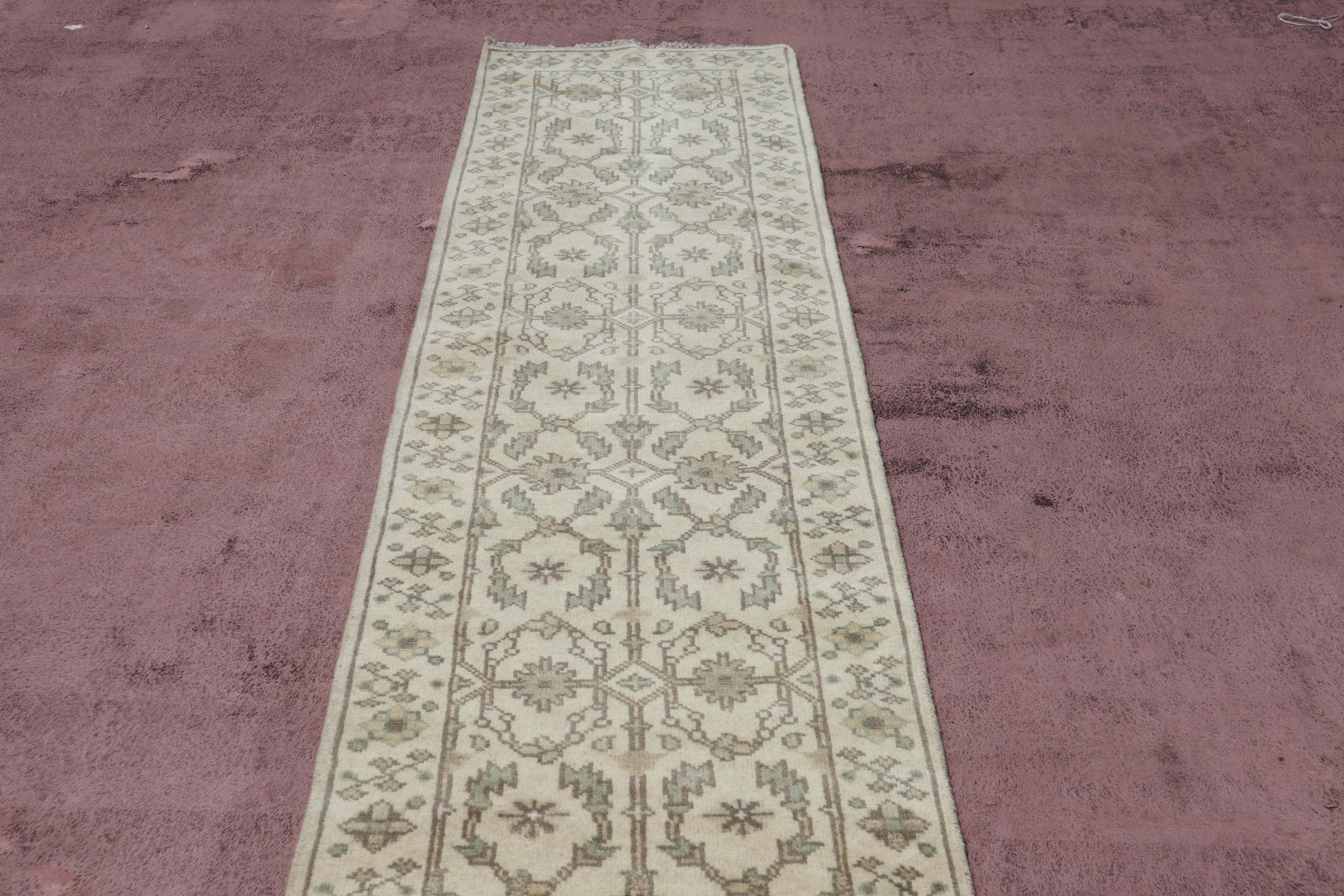 Oushak Runner, Persian Runner, Indian Runner, 3x10 Rug