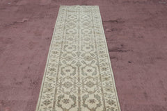 Oushak Runner, Persian Runner, Indian Runner, 3x10 Rug