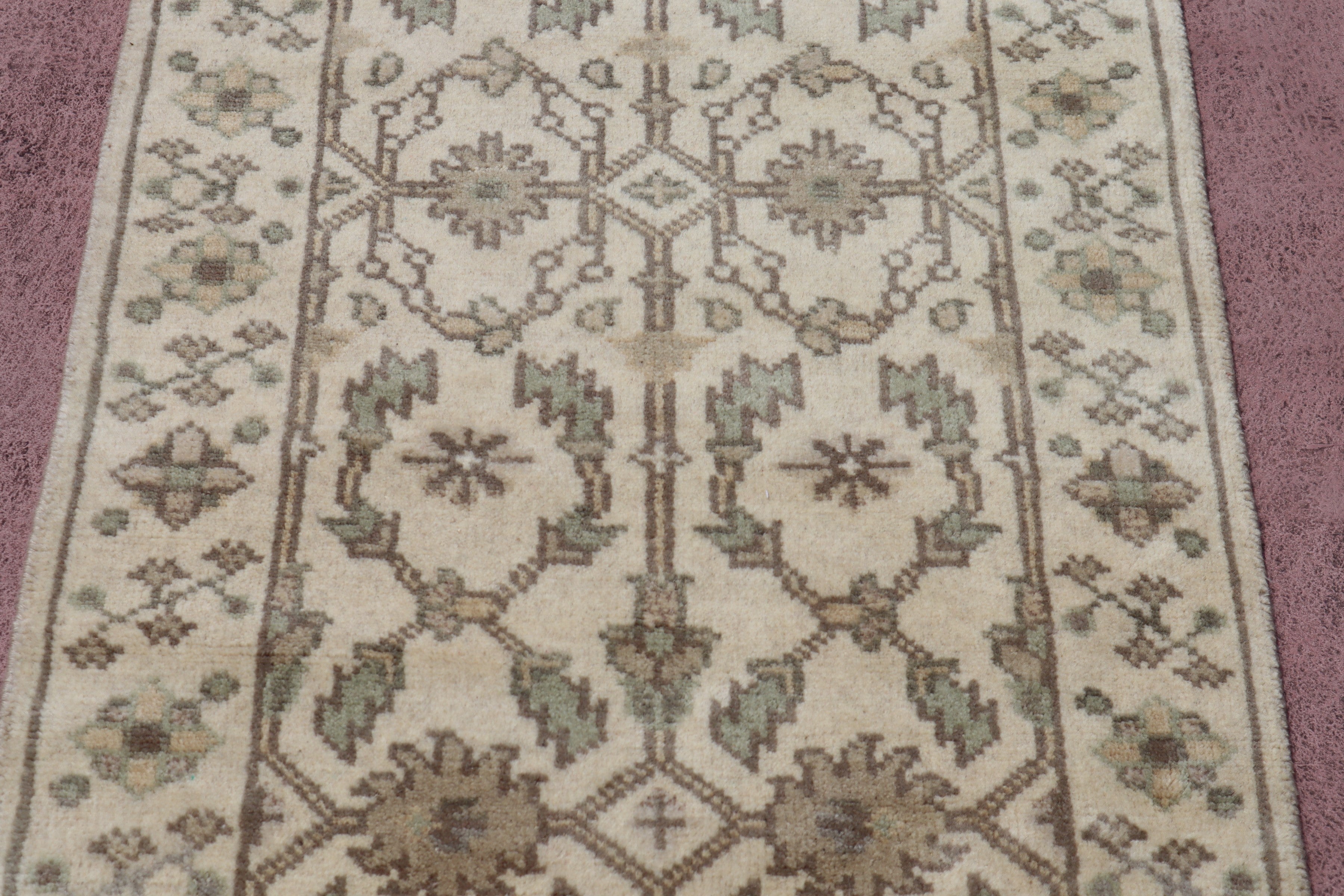 Oushak Runner, Persian Runner, Indian Runner, 3x10 Rug