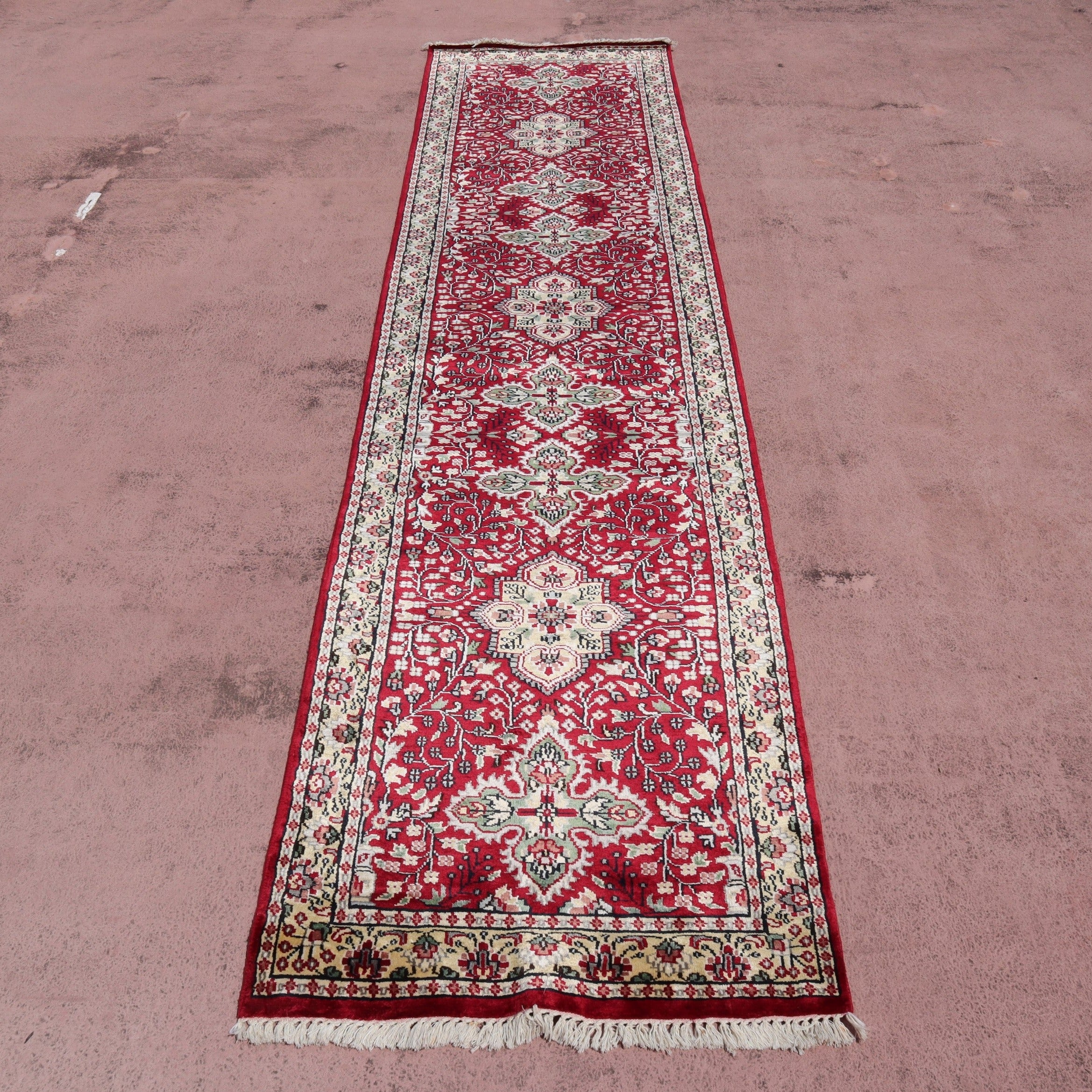 Jammu Kashmir Runner, Colorful Runner, Indian Runner Rug
