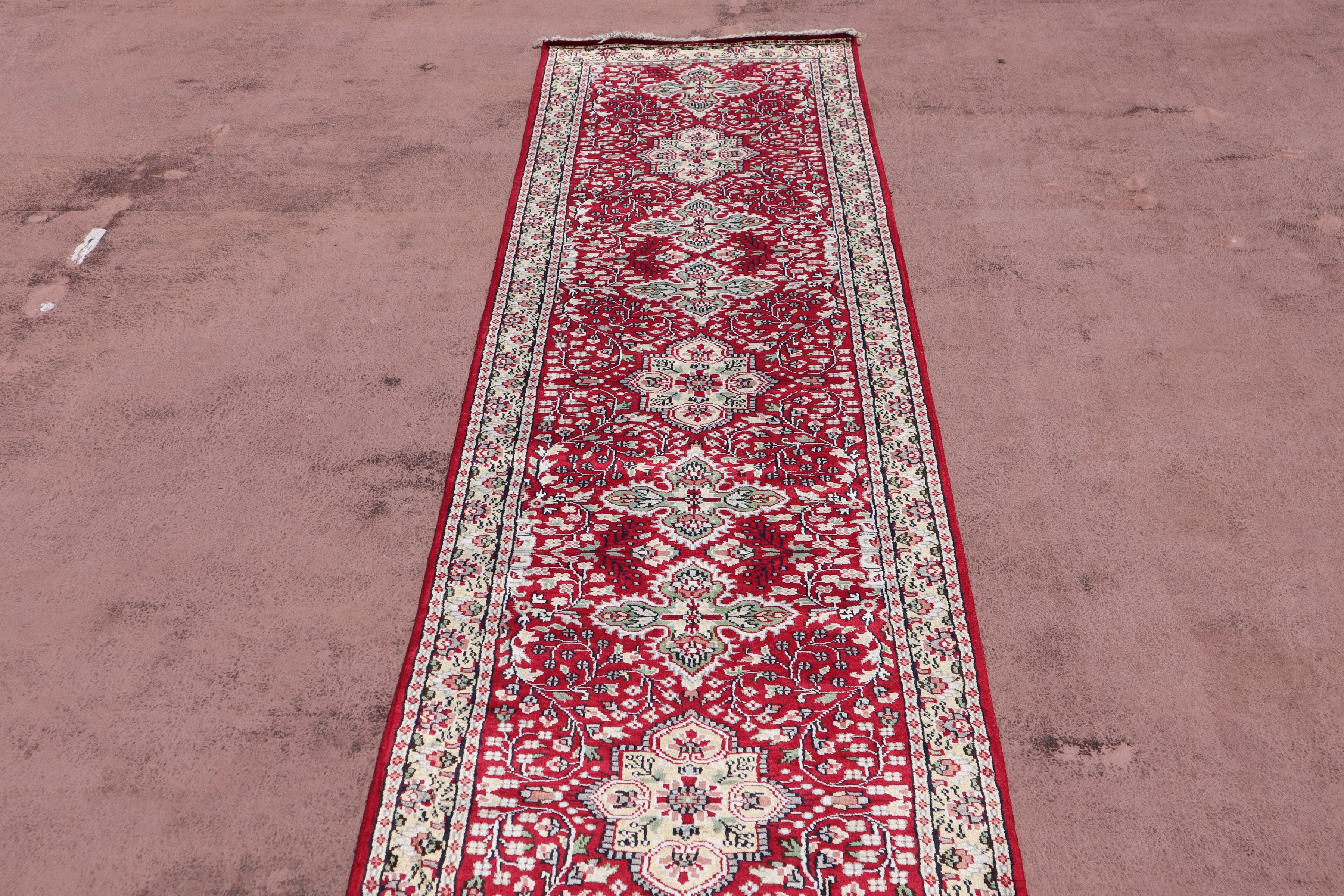 Jammu Kashmir Runner, Colorful Runner, Indian Runner Rug