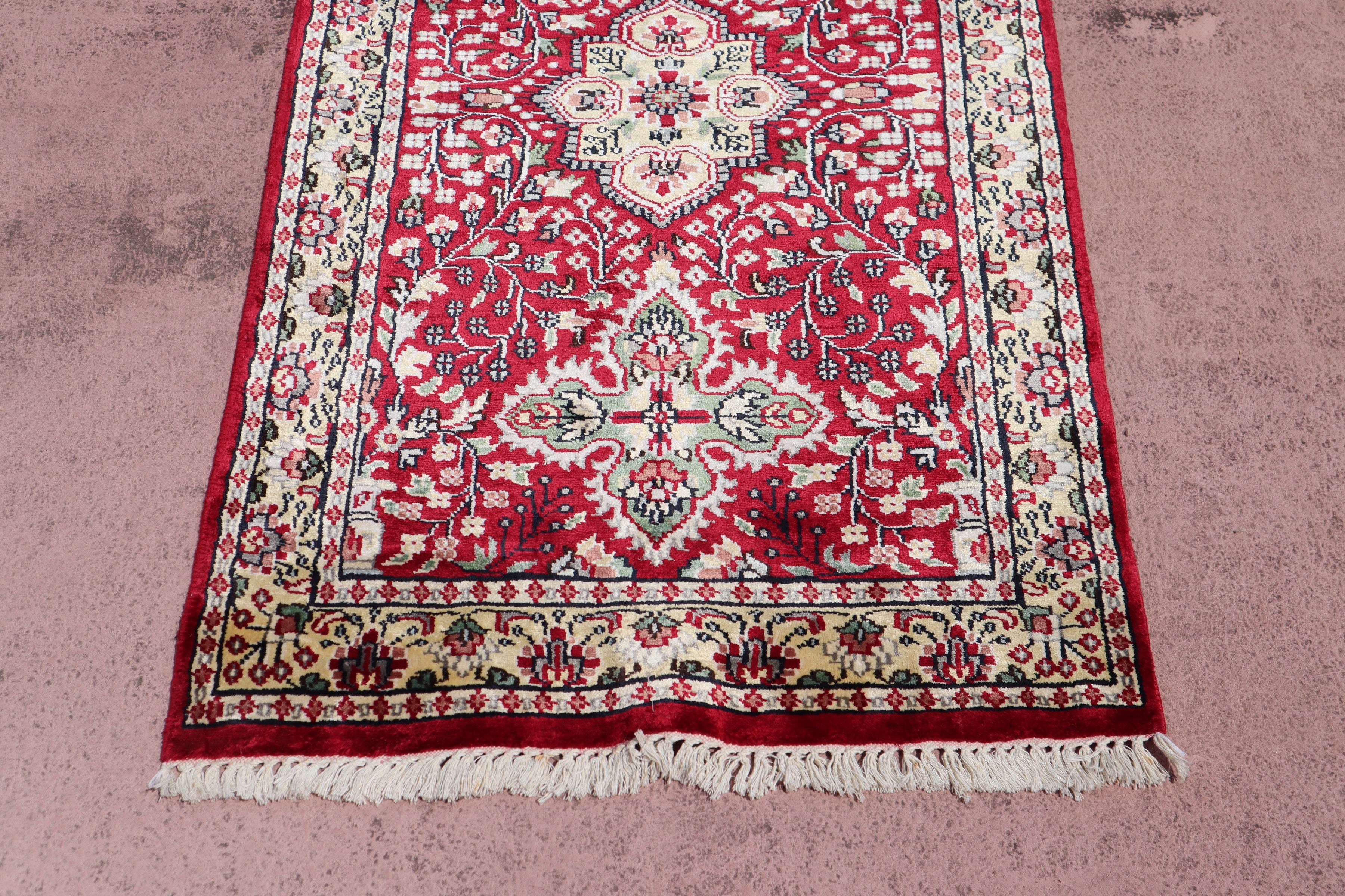 Jammu Kashmir Runner, Colorful Runner, Indian Runner Rug