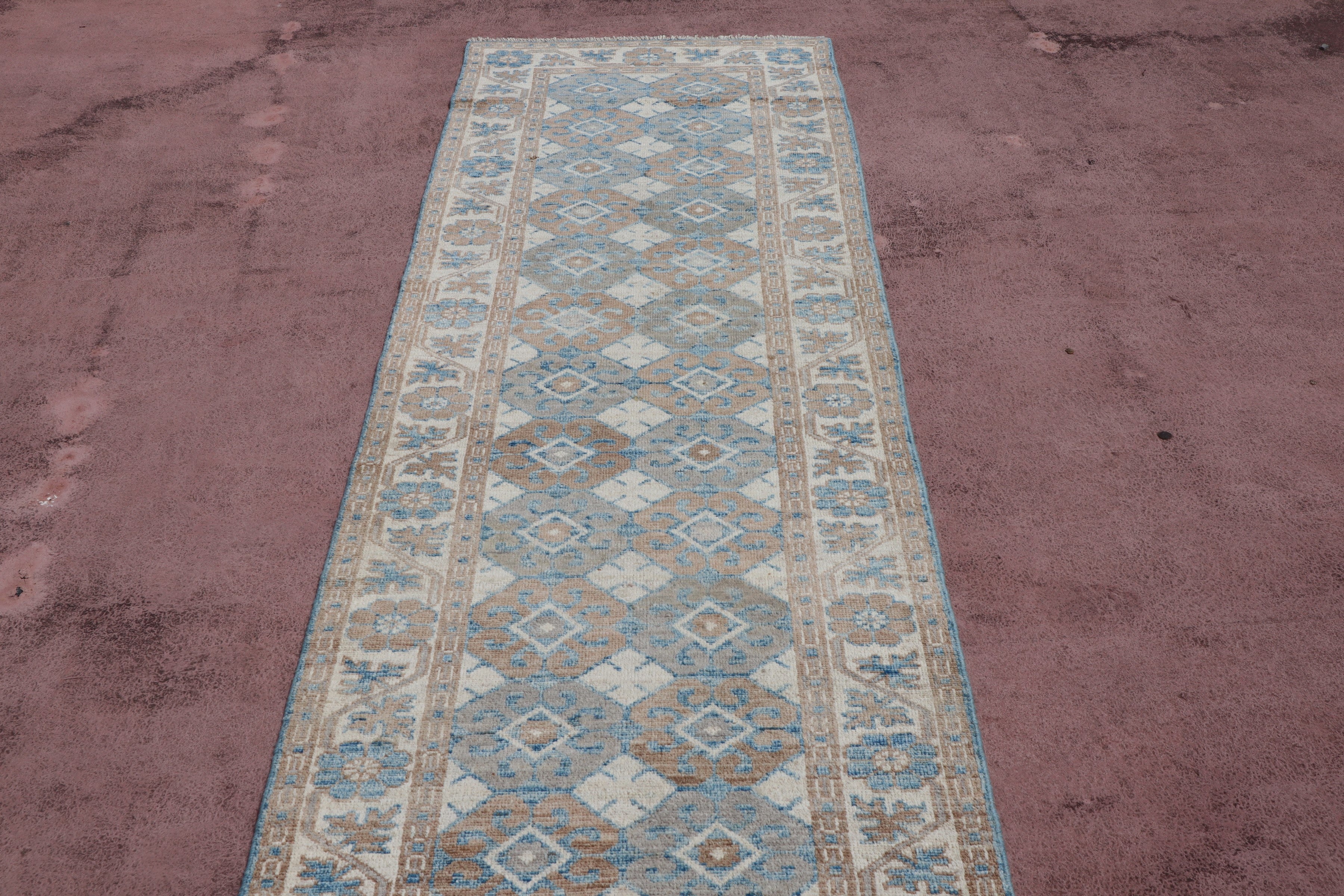 Khotan Runner, Afghani Oushak Rug, Authentic Runner