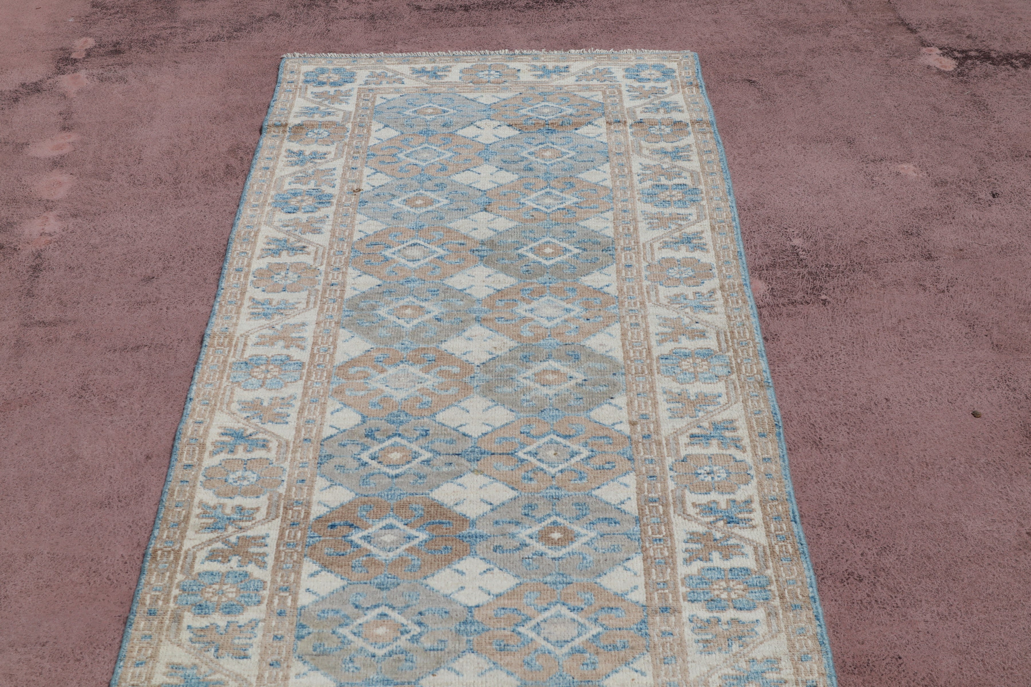 Khotan Runner, Afghani Oushak Rug, Authentic Runner