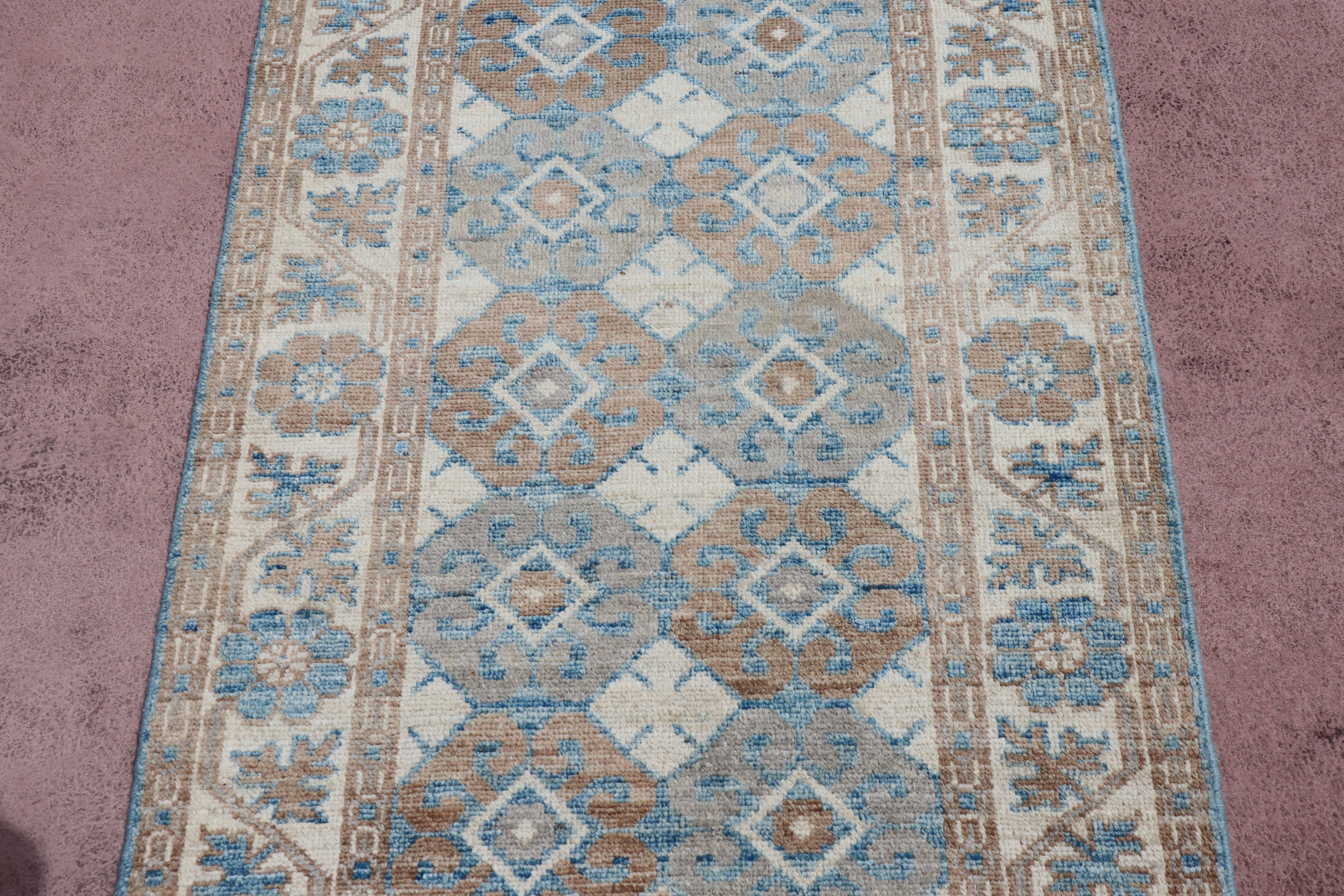 Khotan Runner, Afghani Oushak Rug, Authentic Runner