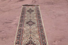 Jammu Kashmir Runner, Oriental Runner, Hand Knotted Wool Runner