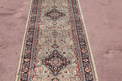 Jammu Kashmir Runner, Oriental Runner, Hand Knotted Wool Runner