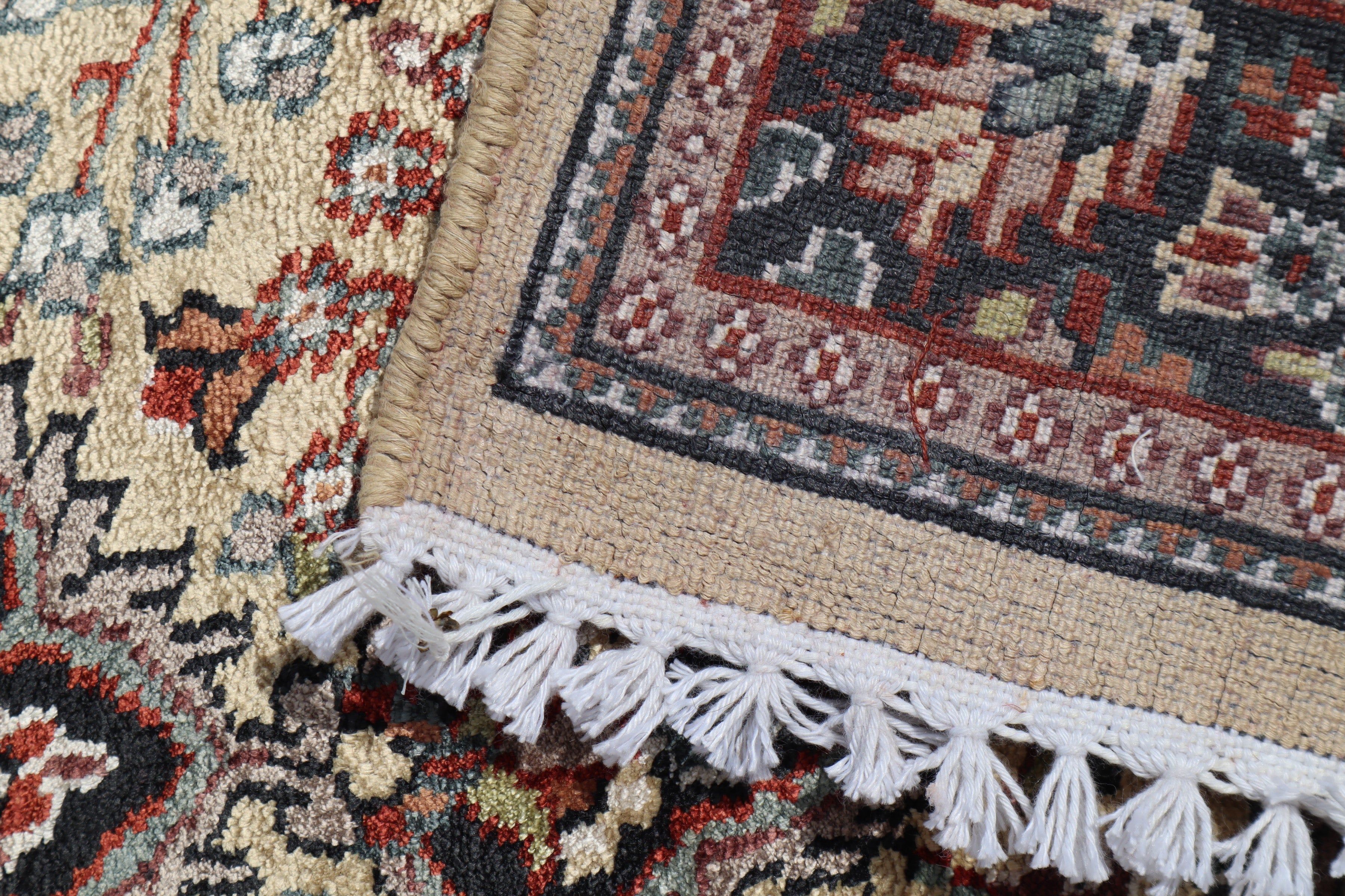Jammu Kashmir Runner, Oriental Runner, Hand Knotted Wool Runner