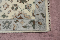 Oushak Runner, Hand Knotted, Fine Quality Runner, 3x12 Rug