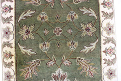 2'8" x 10'0" Green Persian Design Runner