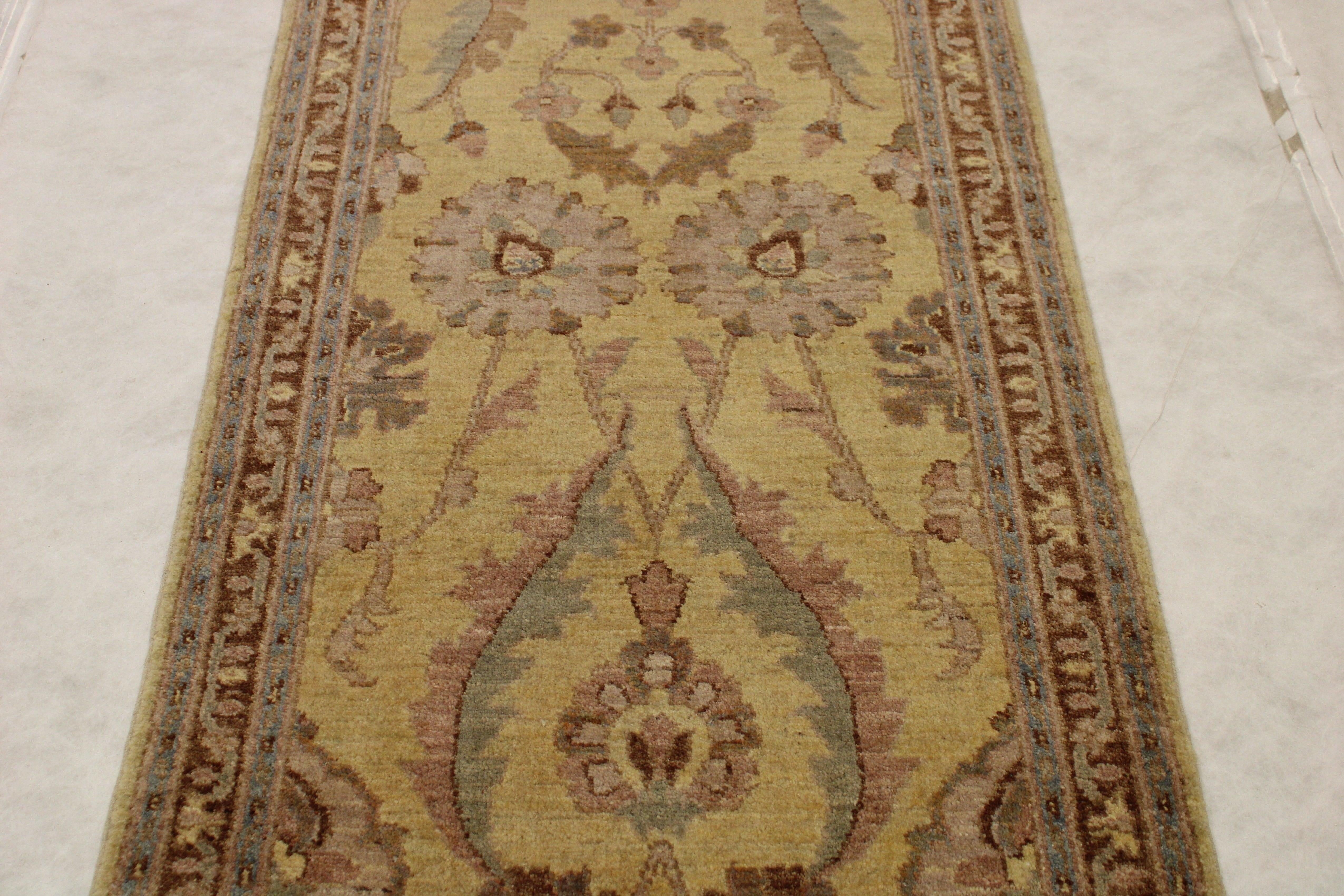 2'8" x 9'11" Tribal Oushak Hand Knotted Runner