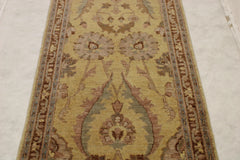 2'8" x 9'11" Tribal Oushak Hand Knotted Runner