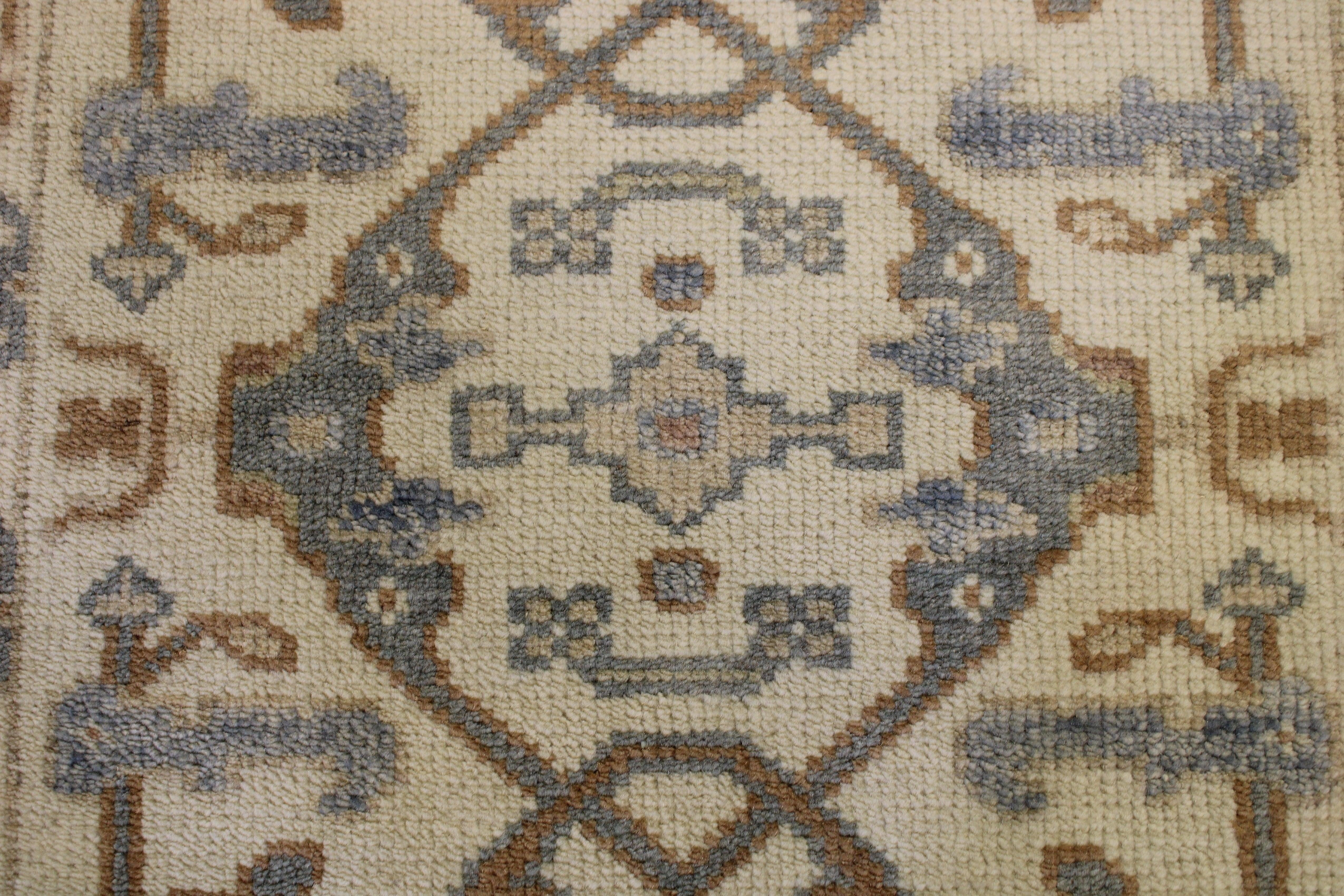 2'8" x 9'10" Oushak Hand Knotted Runner