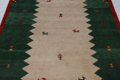 Gabbeh Design Rug, Geometric Rug, Floral Rug