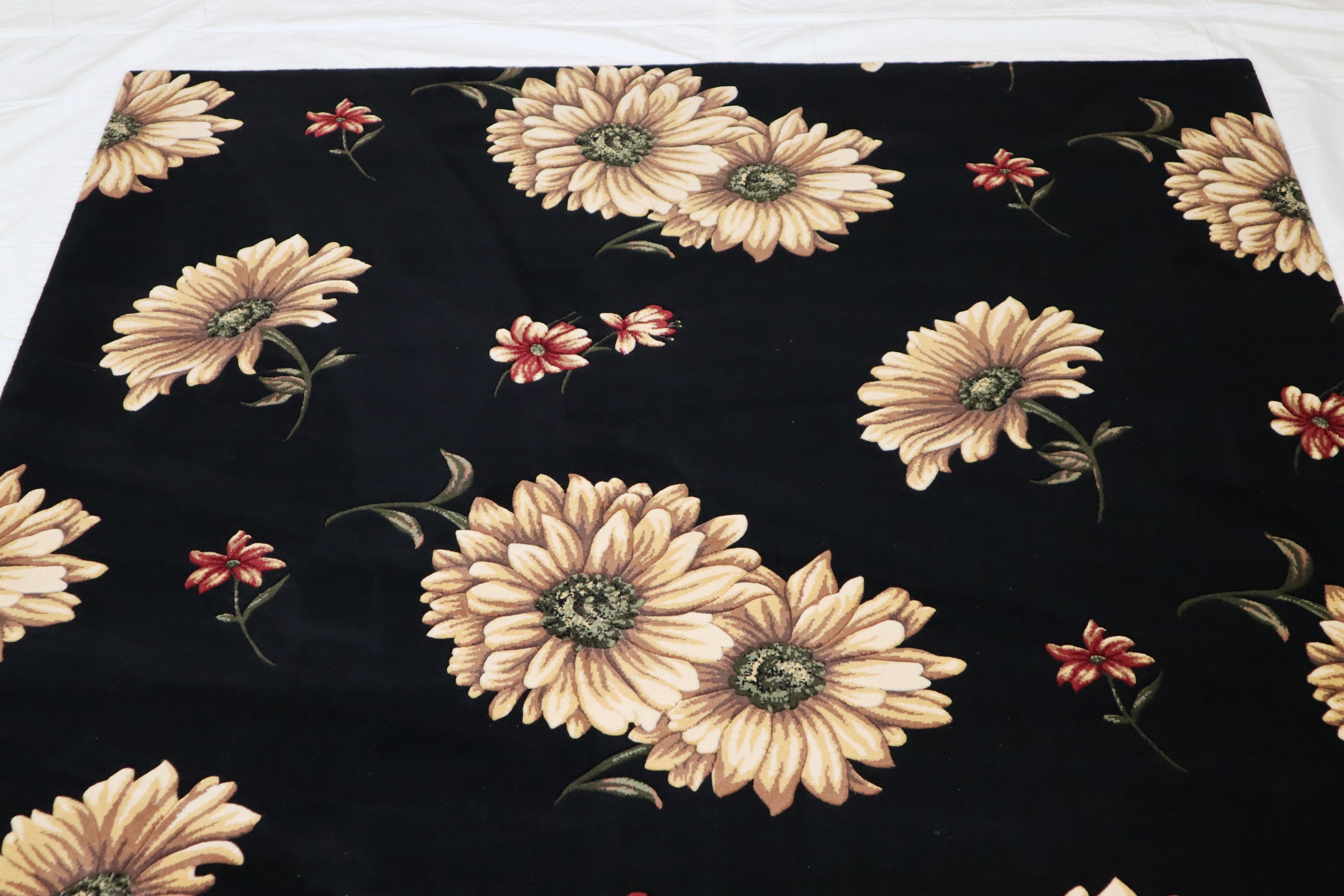 Hand Tufted Rug, Daisy M Design Rug, Indian Rug, 8x11 Rug