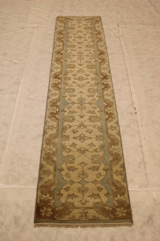 Antique Oushak Handmade Oriental American Rug