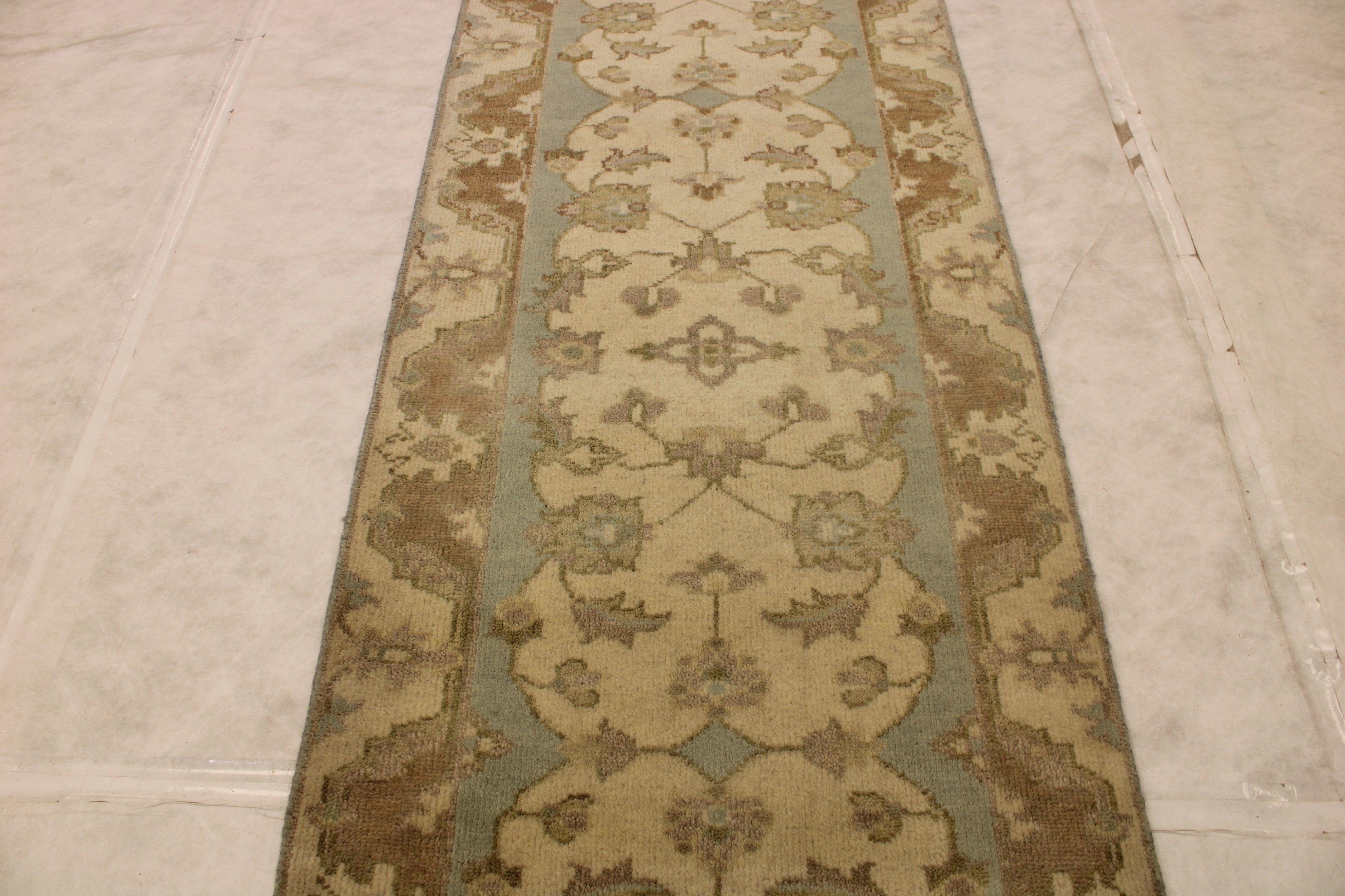 2'8" x 11'8" Oushak Hand Knotted Runner