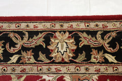 Tufted Rug, Red Oriental Rug, 9x12 Area Rug, Living Room Rug