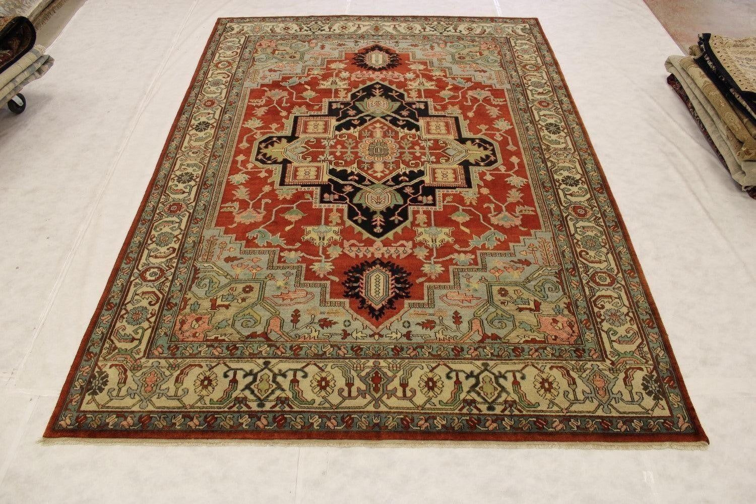 Serapi Rugs, Colorful Area Rugs, Oriental Rug, Rug On Carpet,10x14 Rug