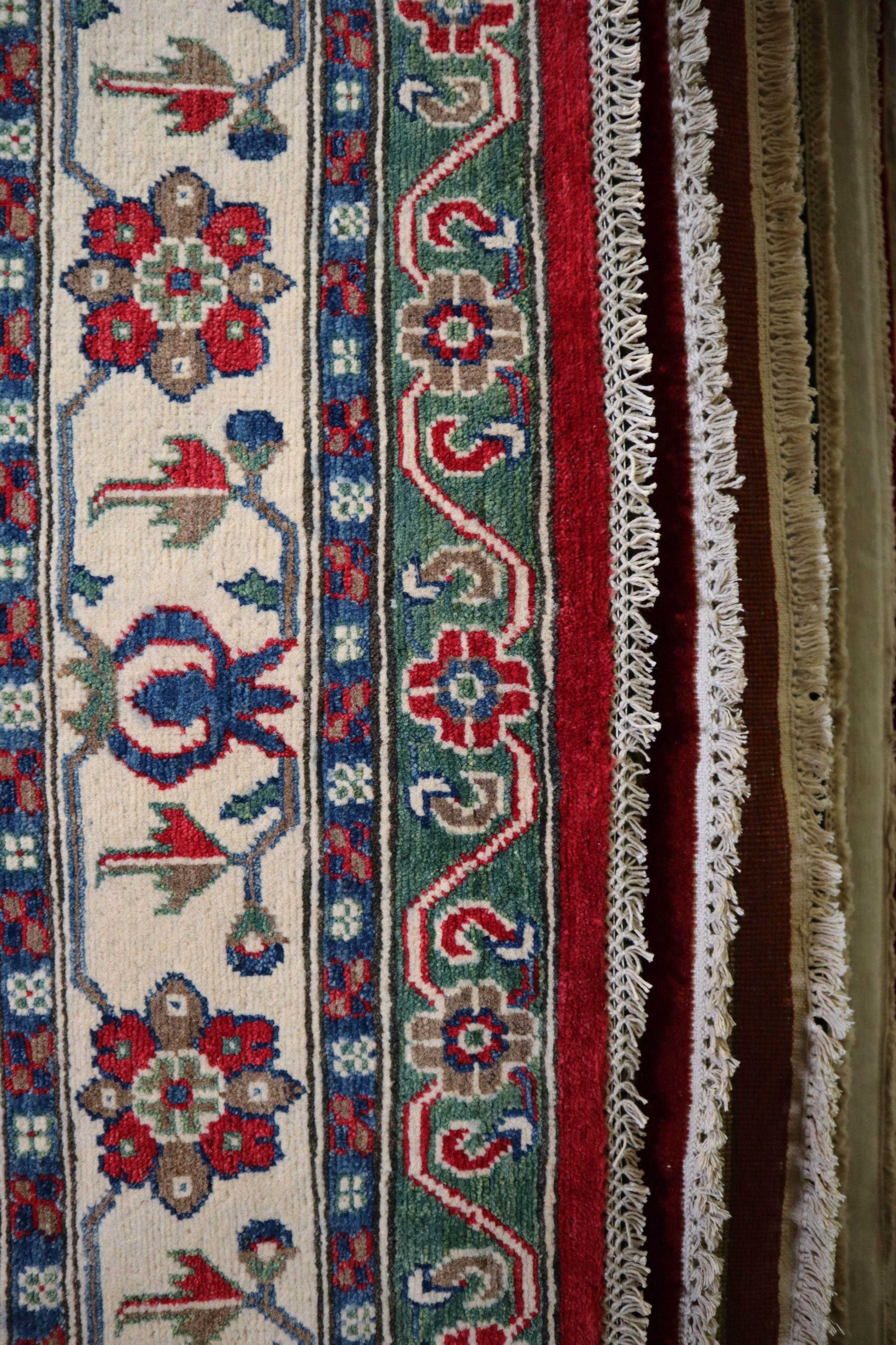 Kazak Rug, Tribal Rug, Hand Knotted Afghan Rug, big carpet for living room