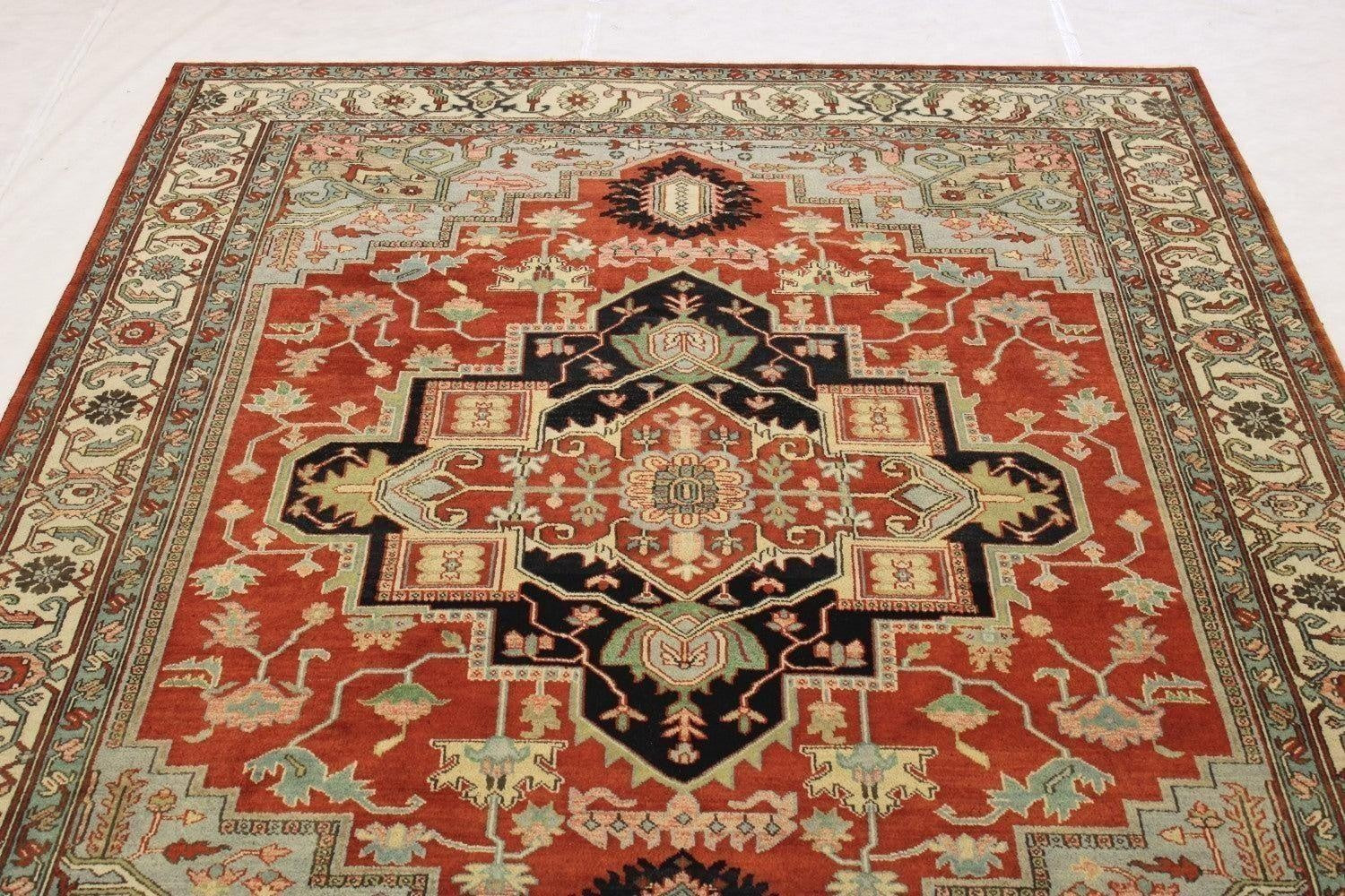 Serapi Rugs, Colorful Area Rugs, Oriental Rug, Rug On Carpet,10x14 Rug