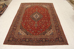 Kashan Rug, Persian Rug Designs, Semi Antique Rug, Area Rug Sizes